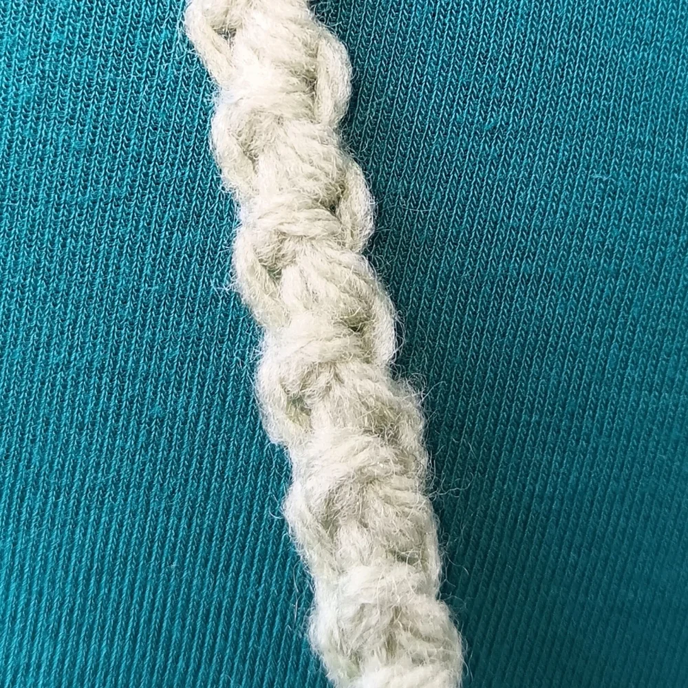 Handmade Handknit Sage Green Cableknit Crossbody Cell Phone Bag